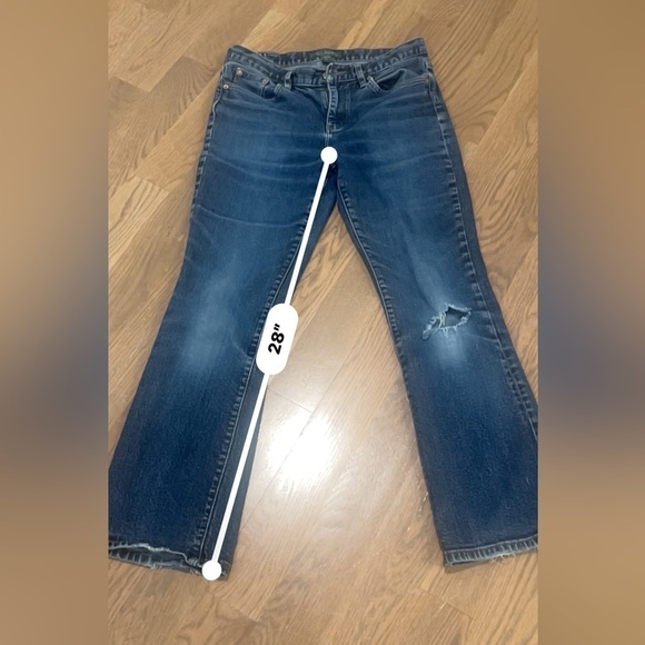 Ralph Lauren green Label Women's low rise boot cup Jean size 8P. F - Picture 6 of 9